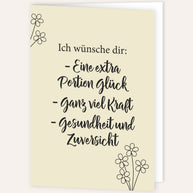 Ich wünsche dir - Grußkarte