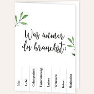 Was immer du brauchst - Grußkarte