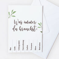Was immer du brauchst - Grußkarte
