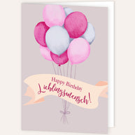 Happy Birthday, Lieblingsmensch - Grußkarte