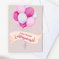 Happy Birthday, Lieblingsmensch - Grußkarte