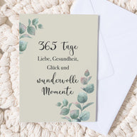 356 Tage - Grußkarte