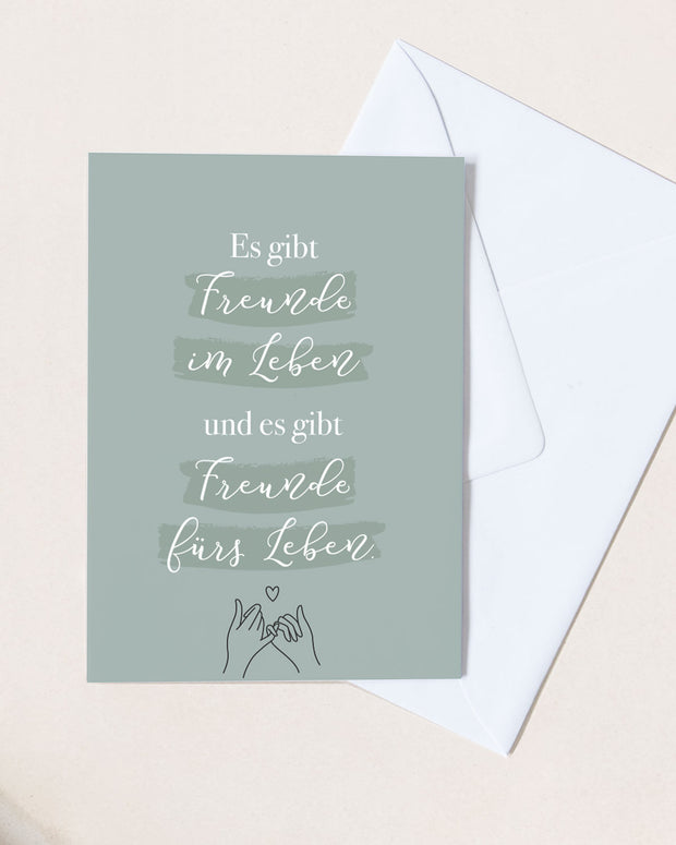 Freunde fürs Leben - Grußkarte