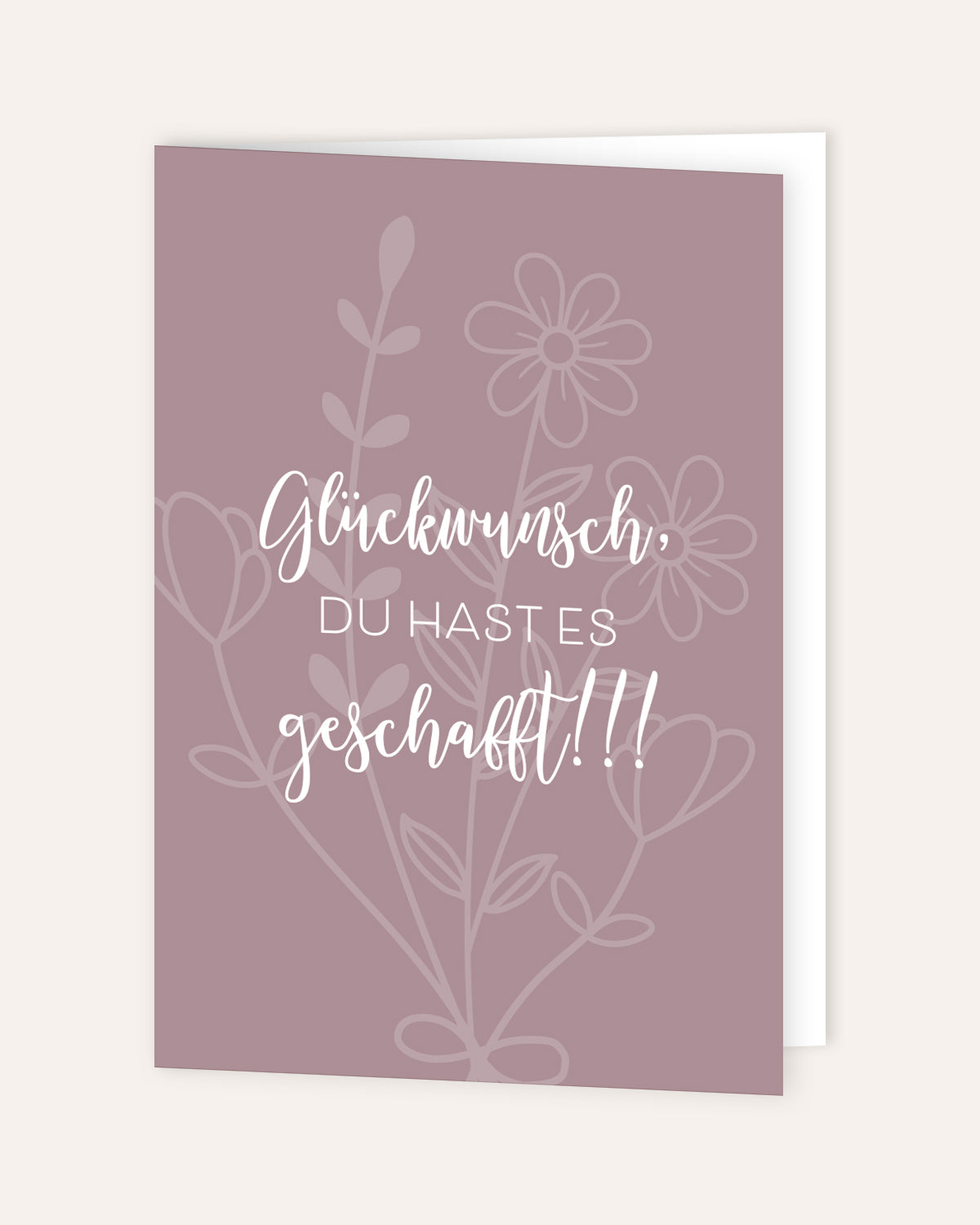 Glückwunsch, du hast es geschafft! - Grußkarte Grußkarte Lieblingsmensch®