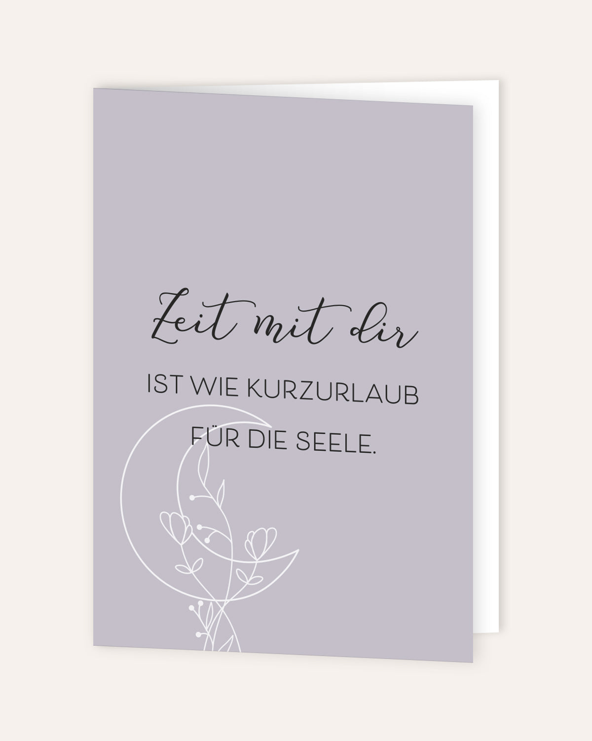 Zeit mit dir ist wie Kurzurlaub für die Seele - Grußkarte Grußkarte Lieblingsmensch®