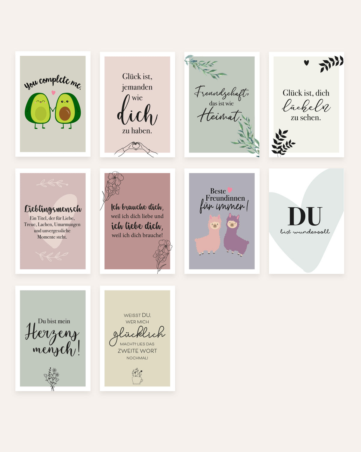 Lieblingsmenschen - Postkarten-Set Postkarten-Set Lieblingsmensch®