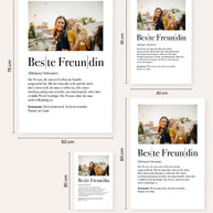 Definition Beste Freundin - Foto-Poster