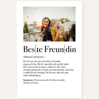Definition Beste Freundin - Foto-Poster