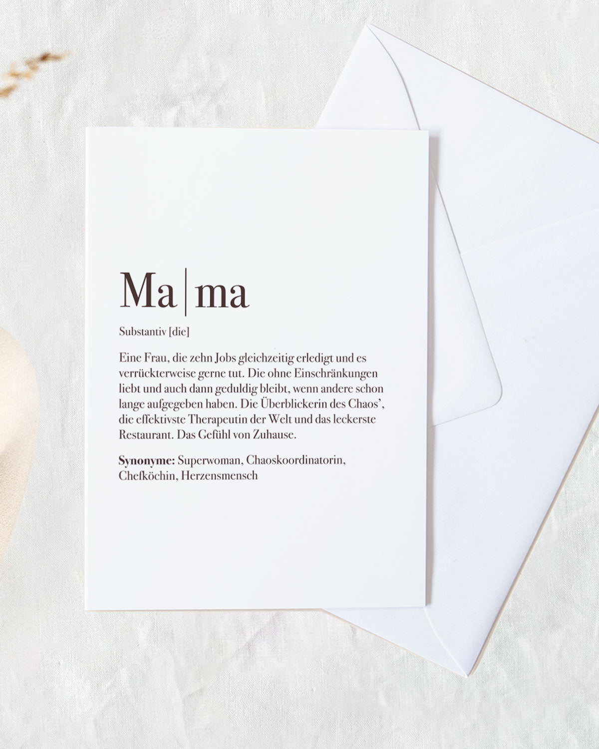 Definition Mama - Grußkarte Grußkarte Lieblingsmensch®