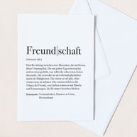 Definition Freundschaft - Grußkarte Grußkarte Lieblingsmensch®