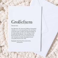 Definition Großeltern - Grußkarte