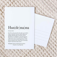 Definition Hundemama - Postkarte