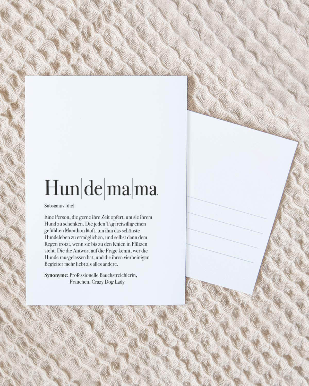 Definition Hundemama - Postkarte Postkarte Lieblingsmensch®