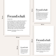Definition Freundschaft - Foto-Poster