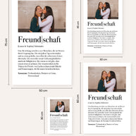 Definition Freundschaft - Foto-Poster