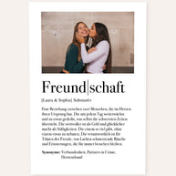 Definition Freundschaft - Foto-Poster