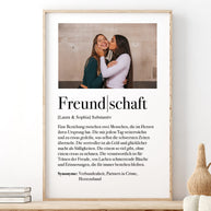 Definition Freundschaft - Foto-Poster