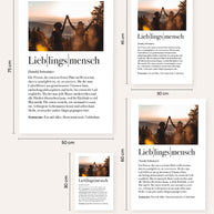 Definition Lieblingsmensch - Foto-Poster