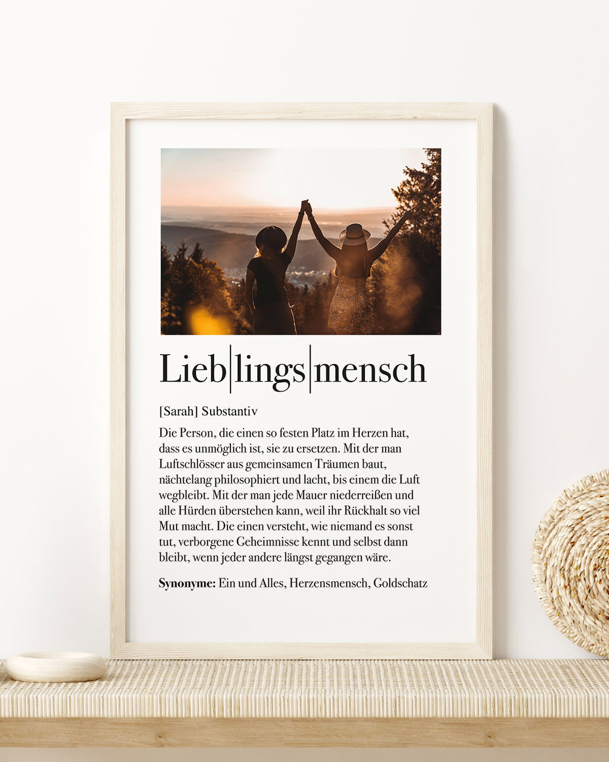 Definition Lieblingsmensch - Foto-Poster Poster Lieblingsmensch®
