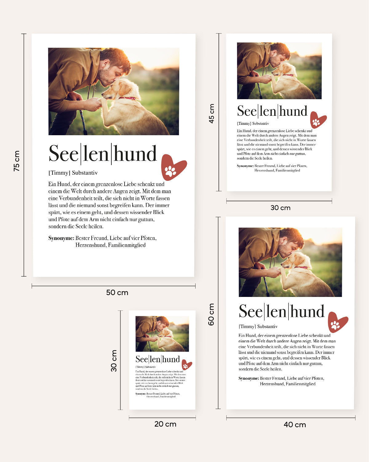 Definition Seelenhund - Foto-Poster Poster Lieblingsmensch®