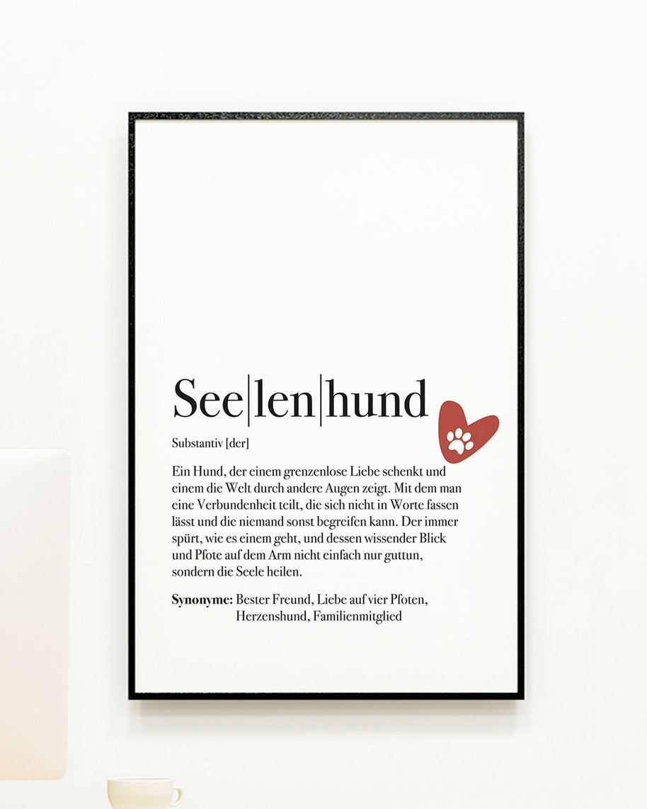 Definition Seelenhund - Foto-Poster