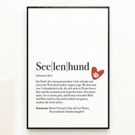 Definition Seelenhund - Foto-Poster