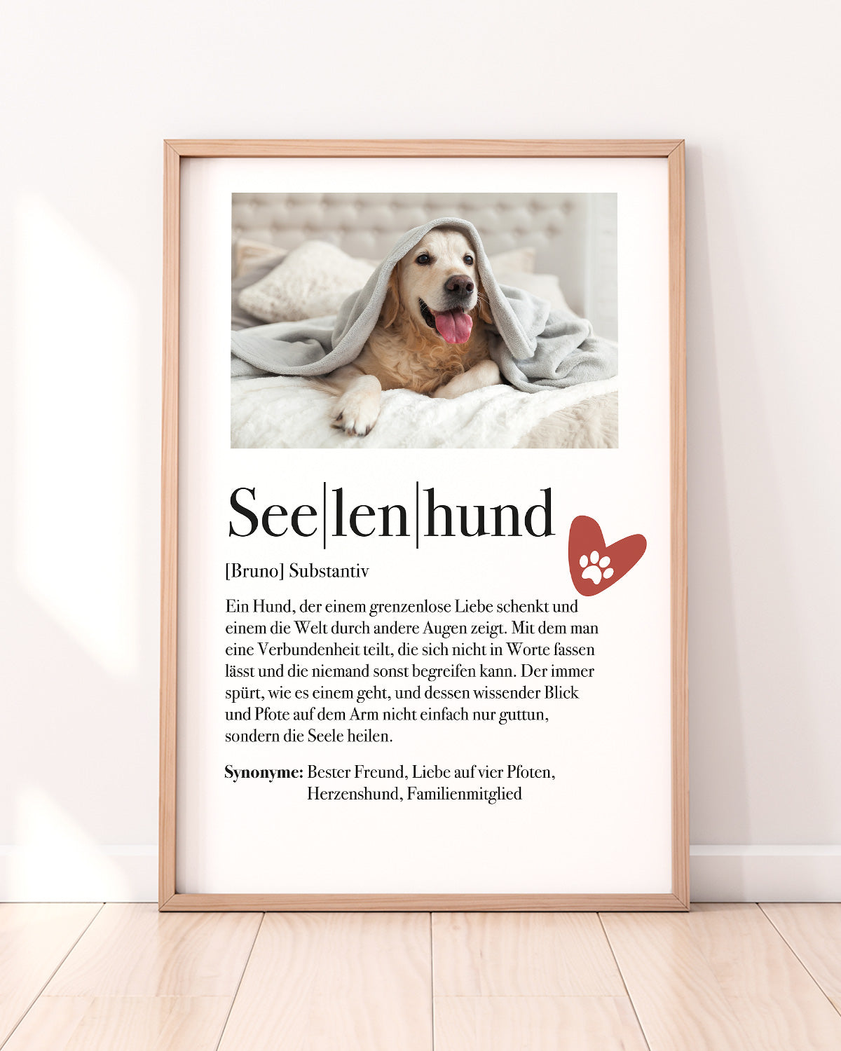 Definition Seelenhund - Foto-Poster Poster Lieblingsmensch®