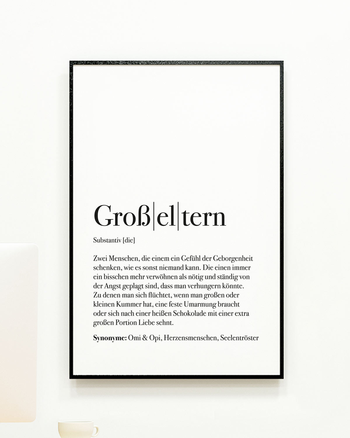Definition Großeltern - Foto-Poster Poster Lieblingsmensch®