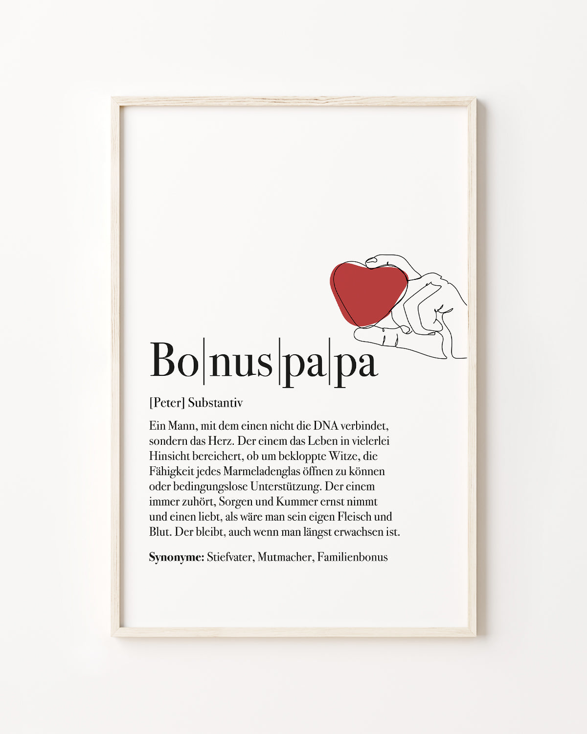 Definition Bonuspapa - Poster Poster Lieblingsmensch®