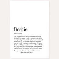 Definition Bestie - Foto-Poster