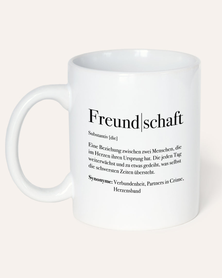 Motiv: Definition Freundschaft - VS" Tasse