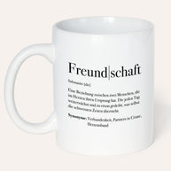 Definition Freundschaft - Tasse Tasse Lieblingsmensch®