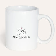 Tasse mit Spruch, Tasse mit Aufdruck, Geschenk für die Liebsten, Freundschaft Definition, personalisierbar, weiss