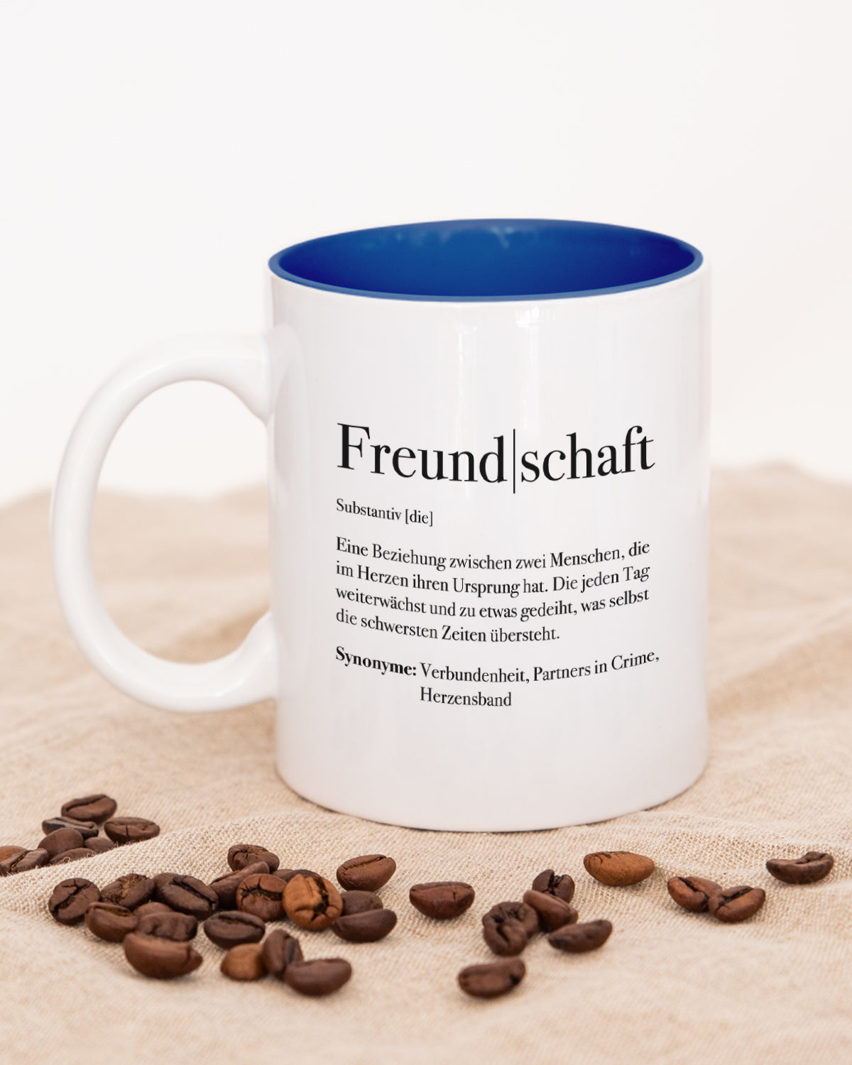 Definition Freundschaft - Tasse Dunkelblau Tasse Lieblingsmensch®