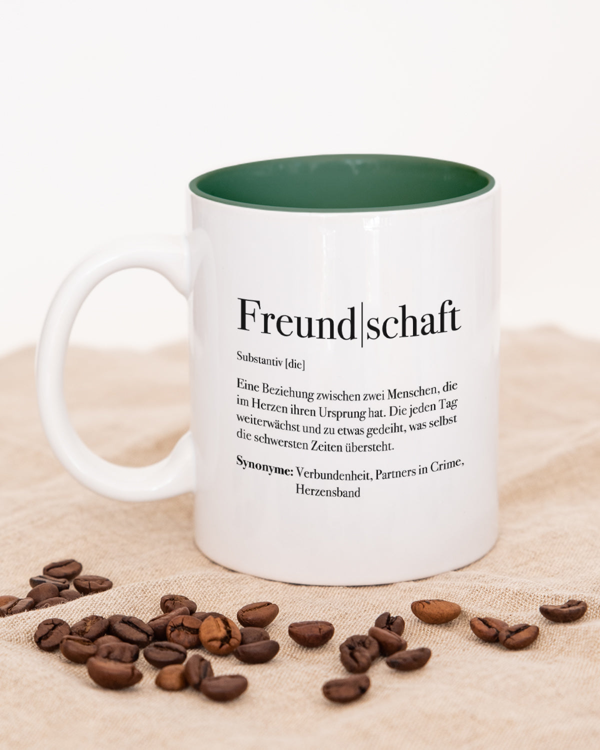 Definition Freundschaft - Tasse Dunkelgrün Tasse Lieblingsmensch®