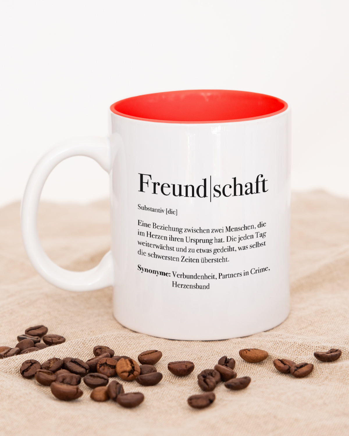 Definition Freundschaft - Tasse Rot Tasse Lieblingsmensch®