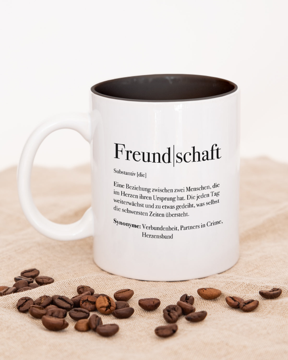 Definition Freundschaft - Tasse Schwarz Tasse Lieblingsmensch®