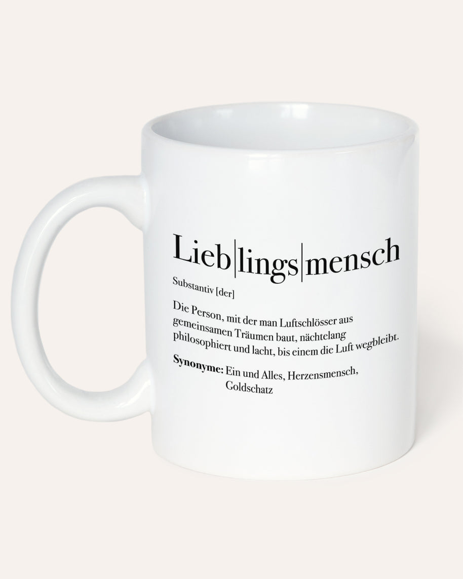 Motiv: Definition Lieblingsmensch - VS" Tasse