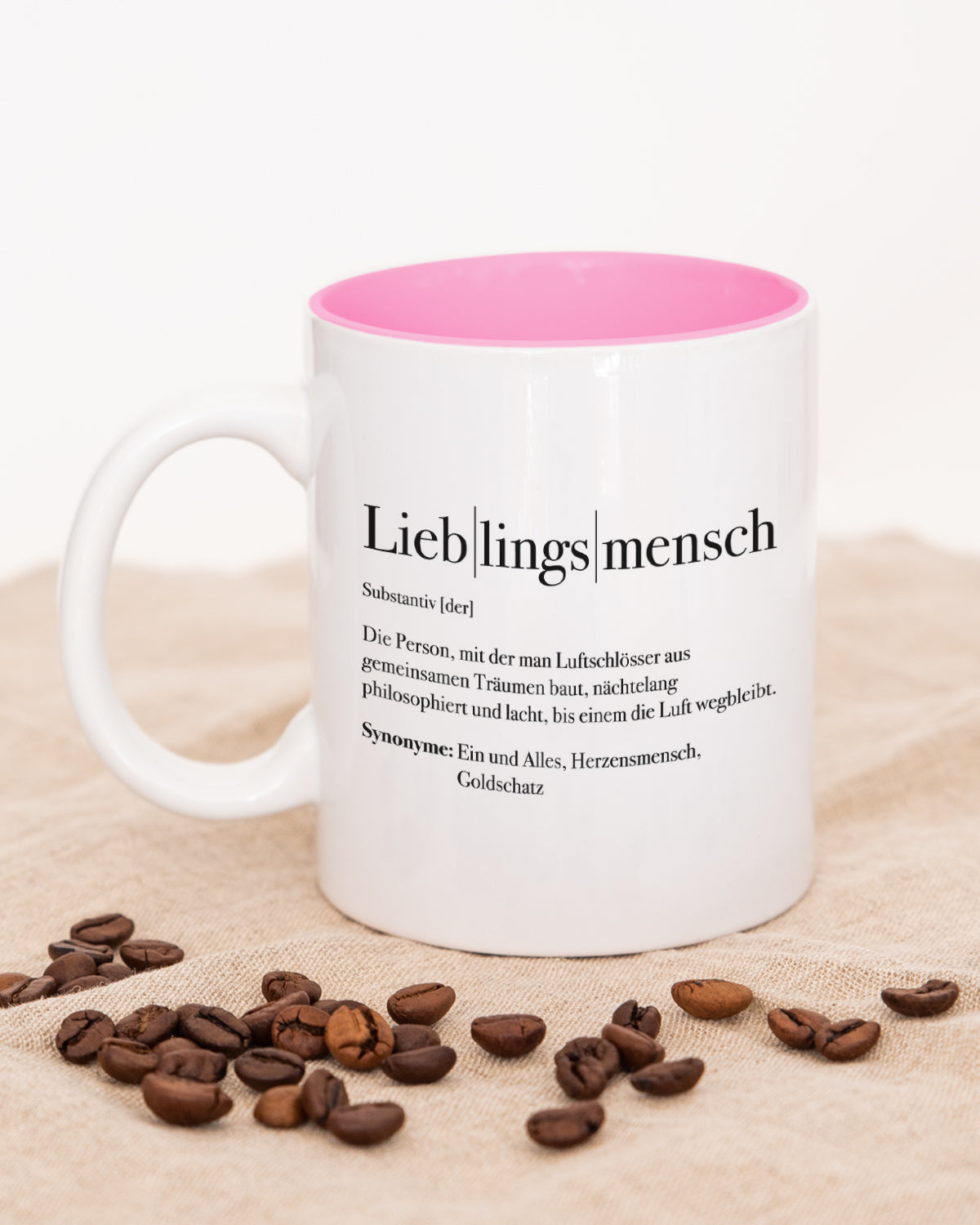 Definition Lieblingsmensch - Tasse Pink Tasse Lieblingsmensch®