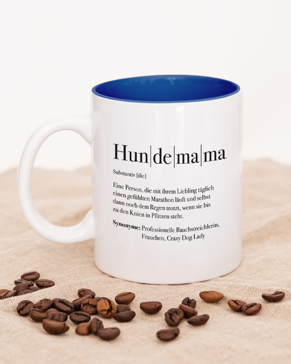 Definition Hundemama - Tasse Dunkelblau Tasse Lieblingsmensch®