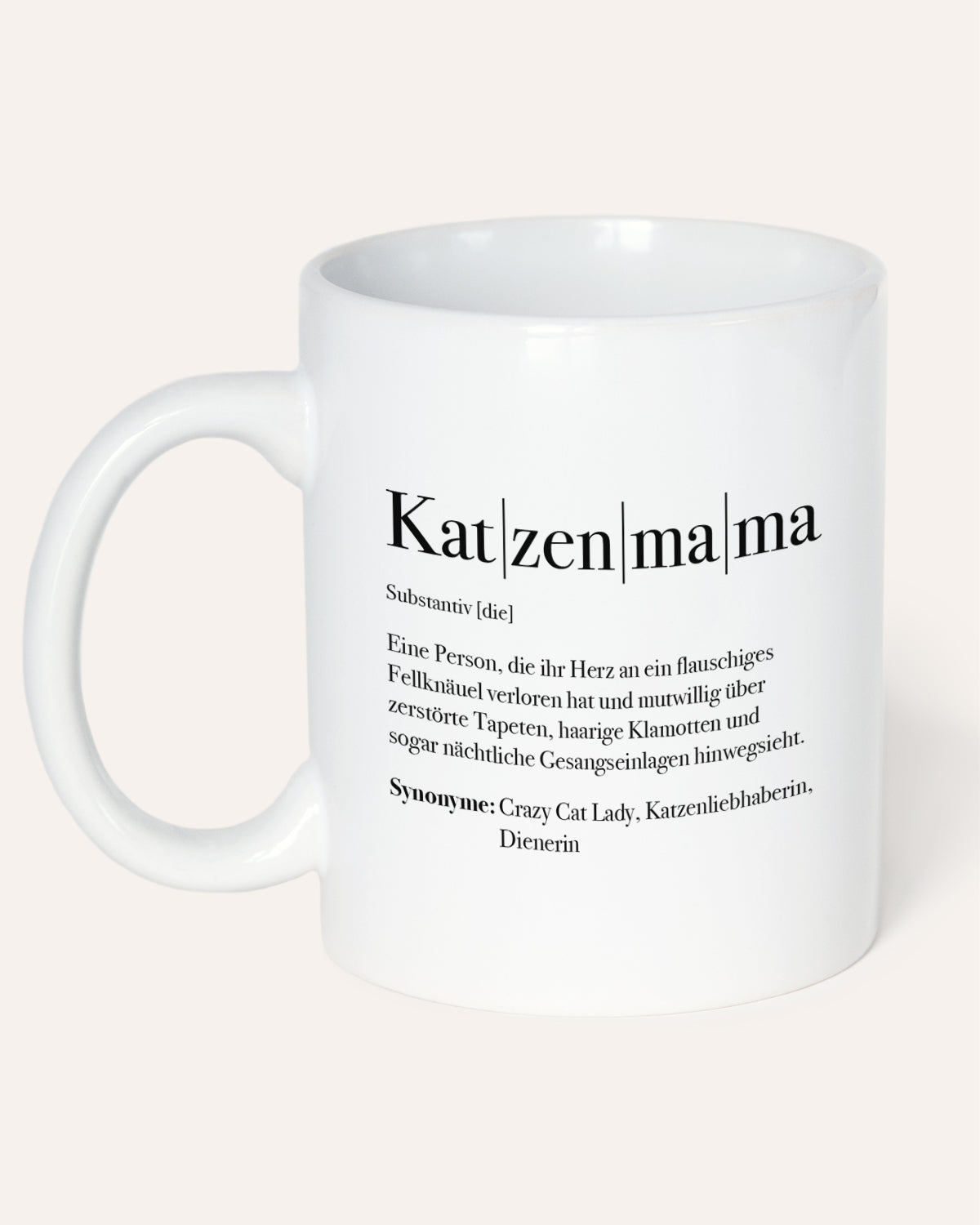 Definition Katzenmama - Tasse Tasse Lieblingsmensch®