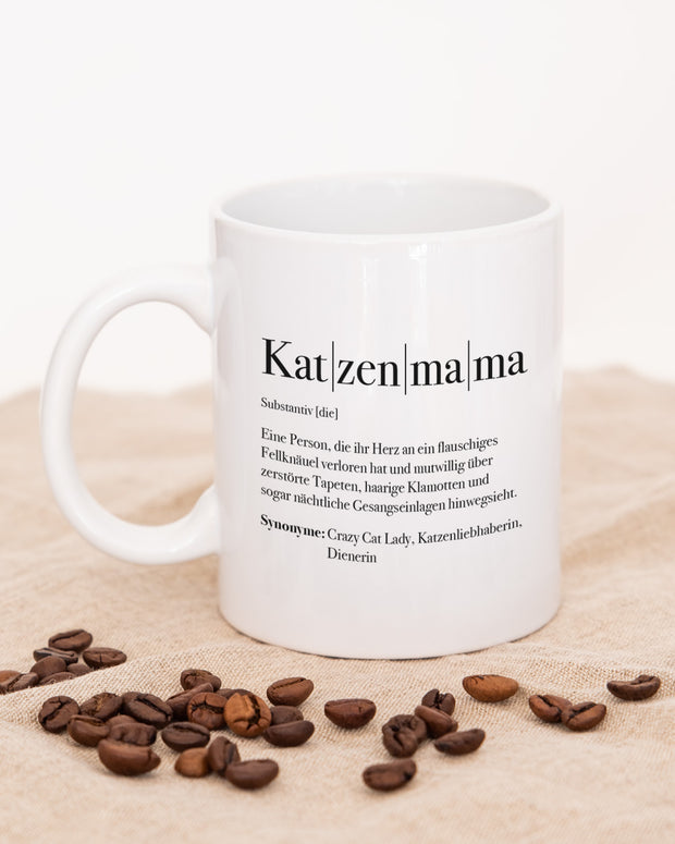 Motiv: Definition Katzenmama - VS" Tasse