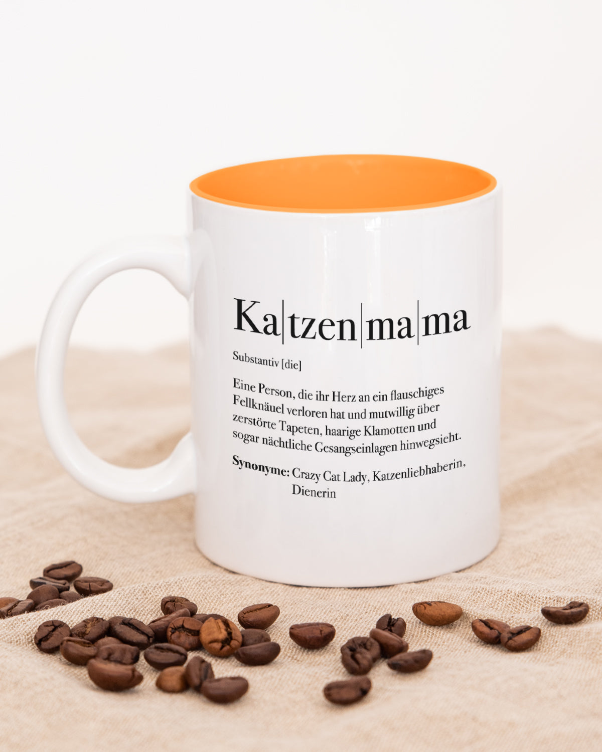 Definition Katzenmama - Tasse Orange Tasse Lieblingsmensch®
