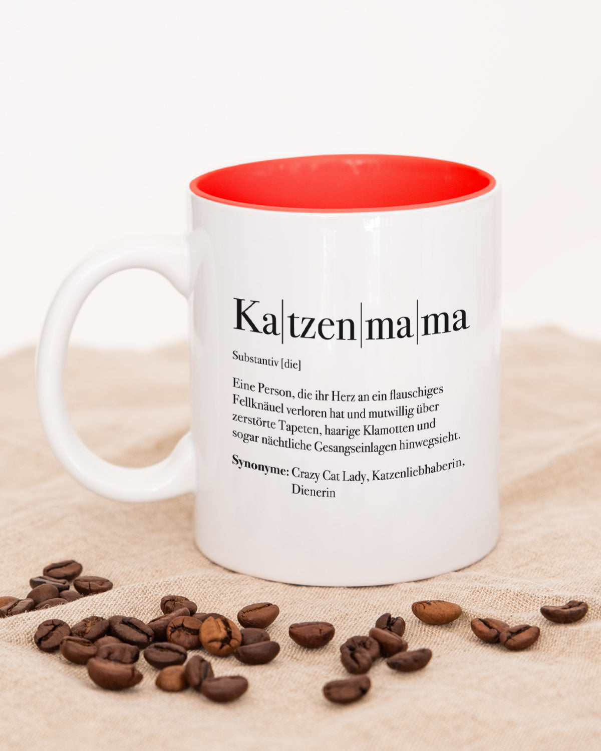 Definition Katzenmama - Tasse Rot Tasse Lieblingsmensch®