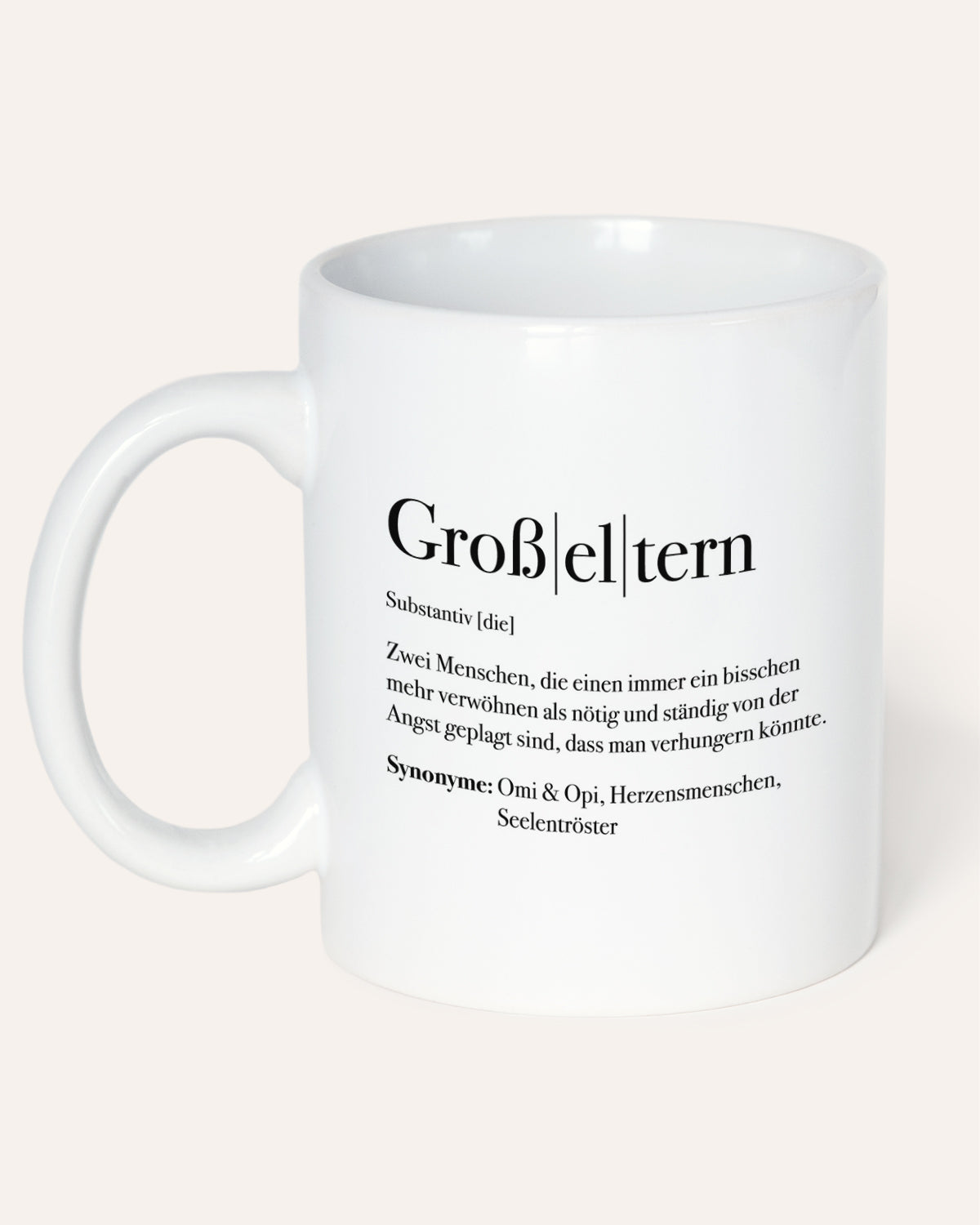 Definition Großeltern - Tasse Tasse Lieblingsmensch®
