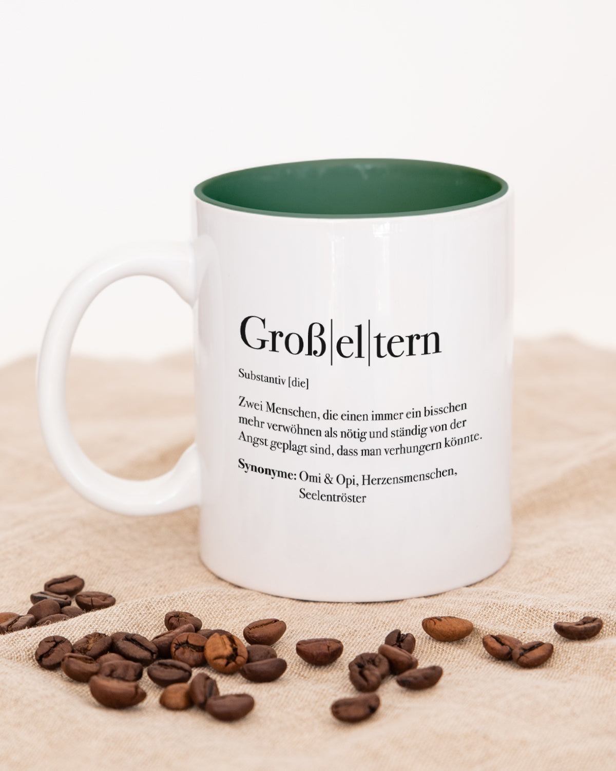 Definition Großeltern - Tasse Dunkelgrün Tasse Lieblingsmensch®