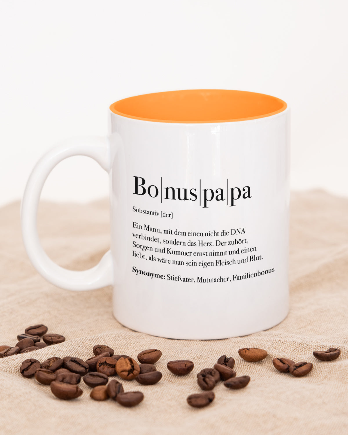 Definition Bonuspapa - Tasse Orange Tasse Lieblingsmensch®