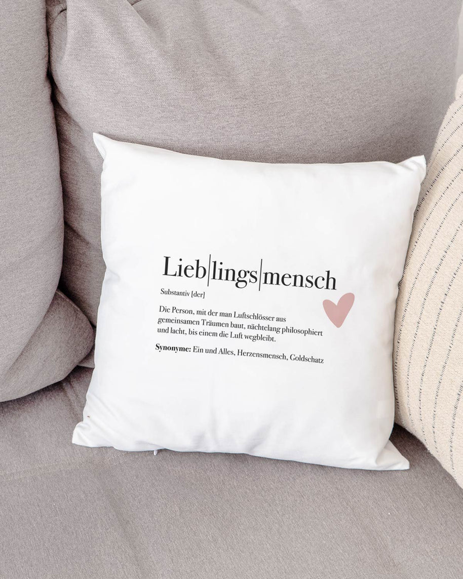 Motiv: Definition Lieblingsmensch - VS" Kissen