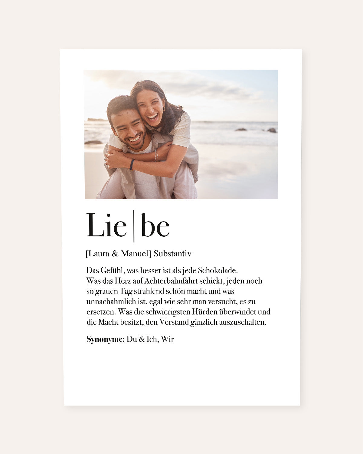 Definition Liebe - Foto-Poster Poster Lieblingsmensch®