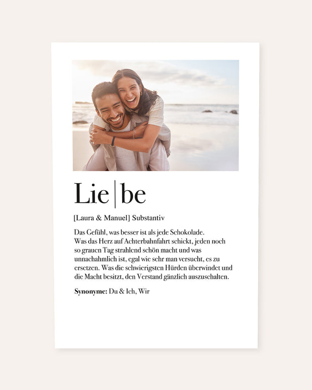 Definition Liebe - Foto-Poster